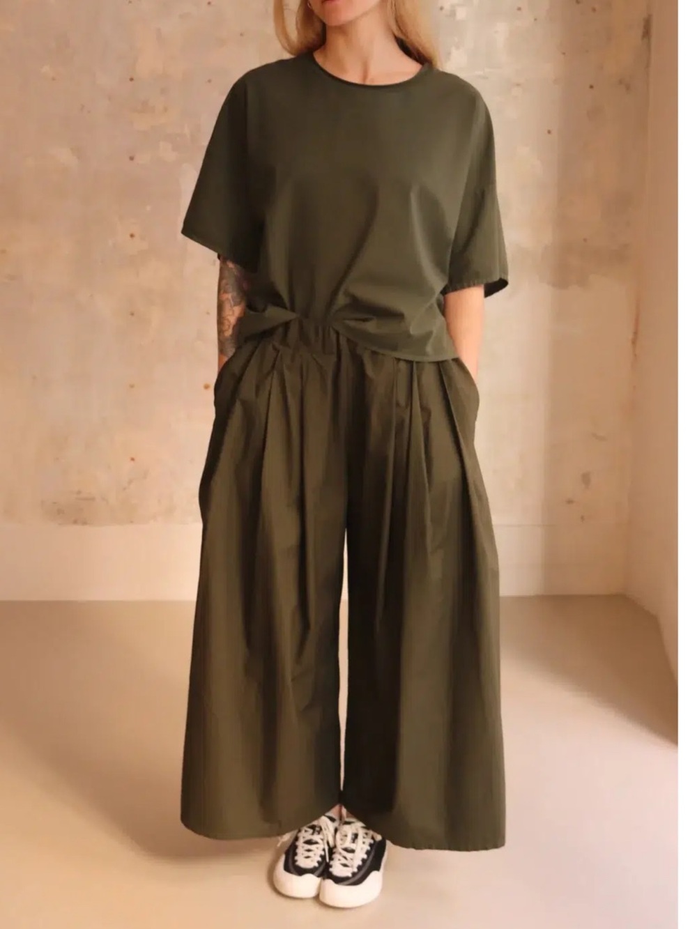 LABO ART Cool Girl Extra Wide Leg Rombo Pants Sz M NWT $365!!